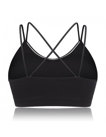 Wireless Breathable Seamless Strappy Full Busted Yoga Sport Bras