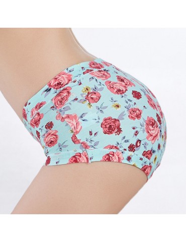 Breathable Printing Hip Lifting Modal Mid Waist Panties