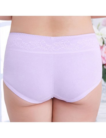 Cotton Soft Comfortable Hip Lifting Mid Waist Panties For Women