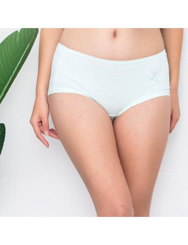 Cotton Bowknot Comfortable Breathable Mid Waist Panties