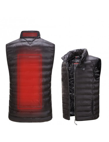 Mens Outdoor Heating Warm Vest USB Safety Intelligent Graphene Carbon Fiber Vest