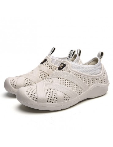 Men Mesh Breathable Light Two Way Wearing Comfy Water Beach Sandals