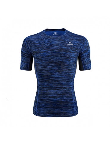 Mens Quick-drying Perspiration O-neck Short Sleeve Jogging Fitness Sport T-shirt