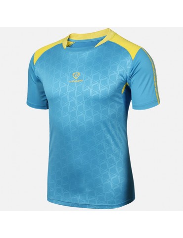 Summer Sports Tops Quick Drying Badminton Football Training Round Neck T-shirt for Men