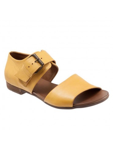 Big Size Female Casual Solid Color Buckle Flat Sandals