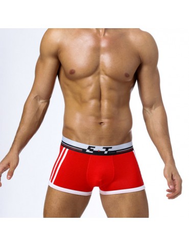 Sexy Breathable Patch Cotton U Convex Boxer Underwear for Men