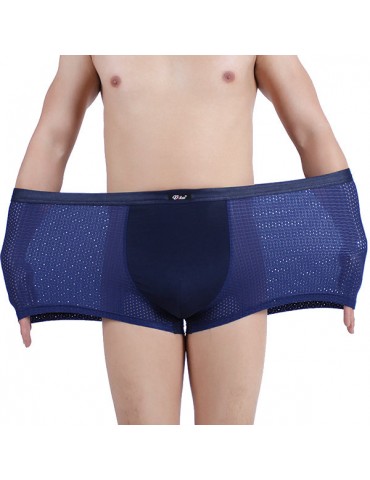 Breathable Plus Size Super Elastic Boxer Soft Thin U Convex Pouch Cosy Underwear For Men