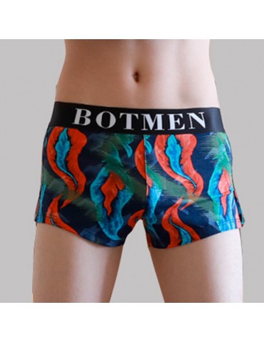 Camo Printing Arrow Pants Casual Sleep Antibacterial Pockets Soft Underwear for Men