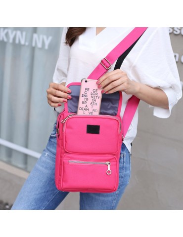 Women Nylon Travel Passport Bag Crossbody Travel Bag Useful Shoulder Bag