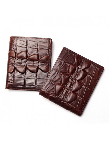 Genuine Leather Vintage Alligator Pattern Wallet For Men