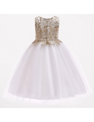 Flower Girls Dresses Kids Wedding Tulle Dress For 3Y-13Y