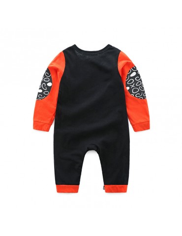 Baby Long Sleeve Button Romper For 0-24 Months