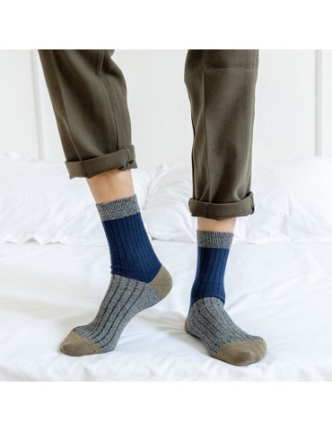 Mens Skin-friendly Deodorant Fashion Cotton Sports Socks Casual Comfortable Middle Tube Socks