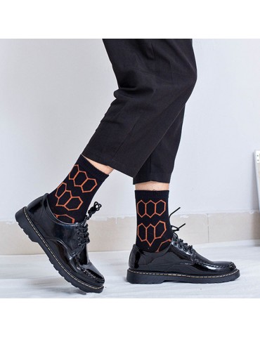 Mens Skin-friendly Deodorant Fashion Vogue Cotton Sports Socks Casual Comfortable Middle Tube Socks