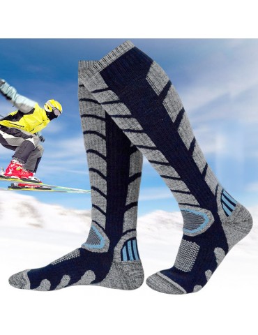 Mens Winter Warm Thick Vogue Breathable Cotton Socks Casual Outdoor Skiing Long Tube Socks