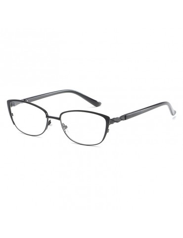 Men Comfortable Pure Color Reading Glasses Square Metal Full-frame Anti-fatigue Reading Glasses