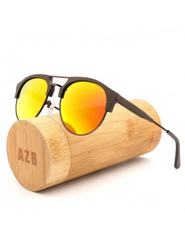 Women Men Wooden Polarizing Sunglasses Outdoor Fashion 100%UV400 Resin Driving Sunglasses