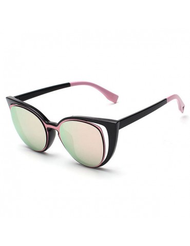 Women Elegant Cat Eye Sunglasses Retro Travel Casual Pierced UV400 Sun Glasses