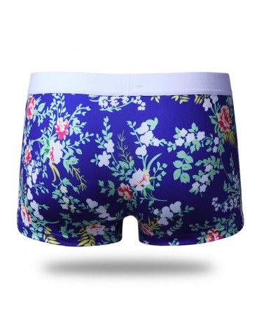 Mens Underwear Breathable Printing Boxer Casual Male Boxer Briefs