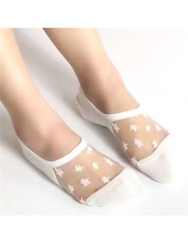 New Glass Crystal Silk Stockings For The Adult Breathable Socks Lace Short Tube Socks